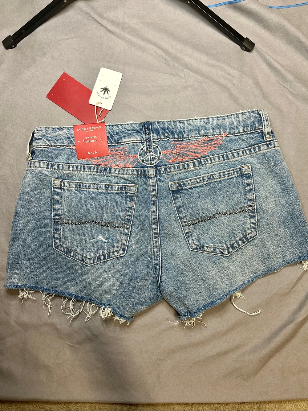 Lucky Brand Lucky Legend Low Rise Denim Shorts Size 8/29 NWT